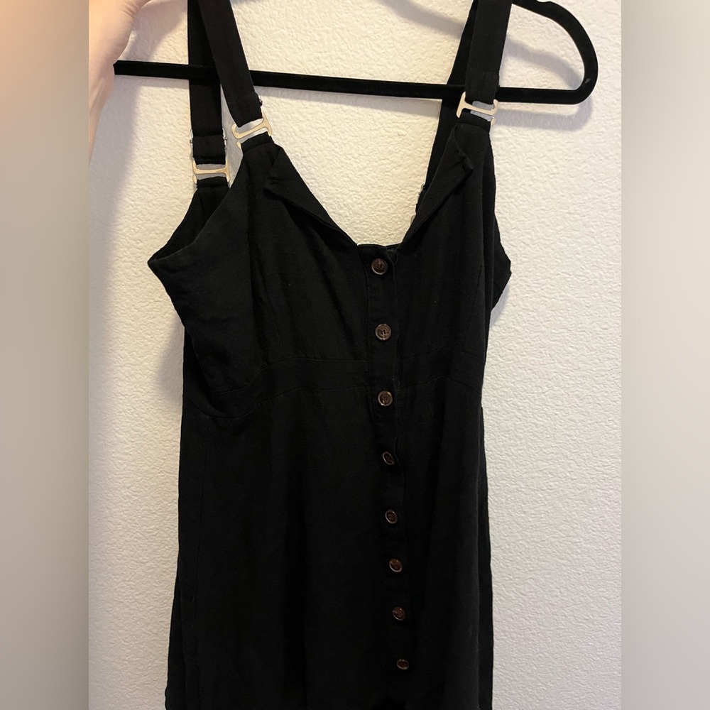 Skylar + Madison Butfon Down Black Dress